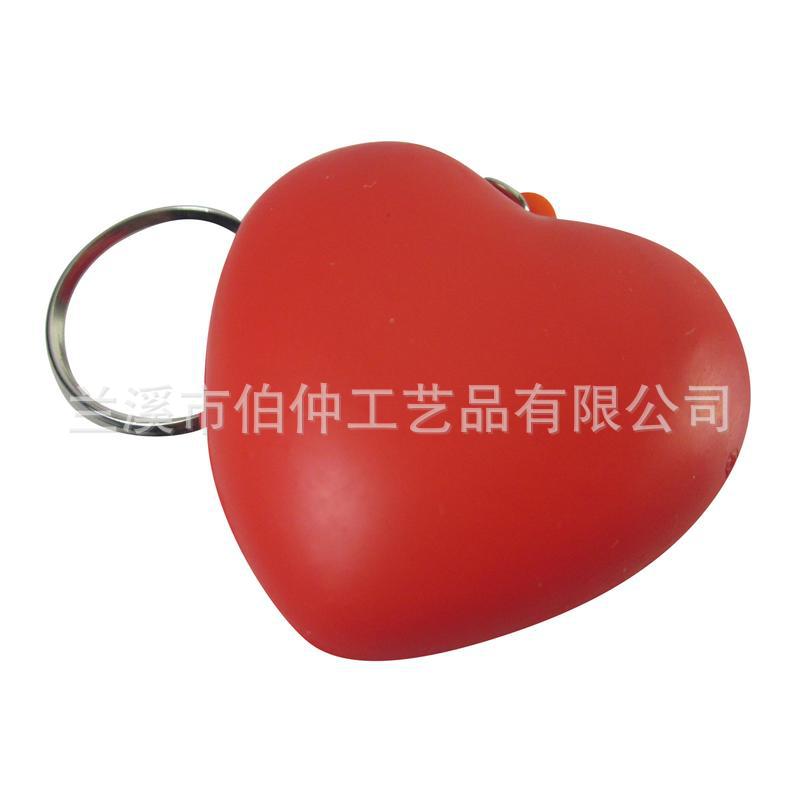 跨界热卖网红PU红心钥匙扣挂件压力球成人儿童挤压PU玩具印刷logo
