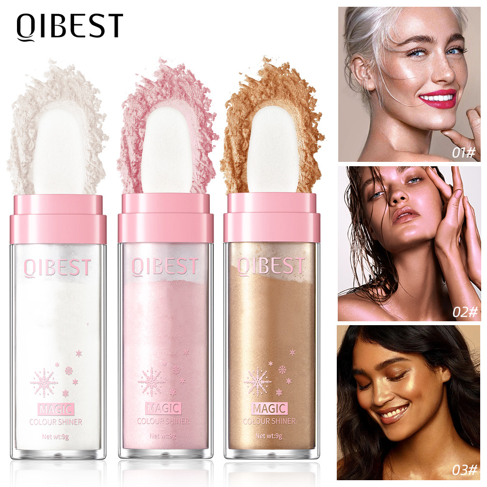 carina QIBEST Patting High gloss Bead Shining Fairy Full body Brightening Natural Three Dimensional Shaking and Beautifying_voghion.com