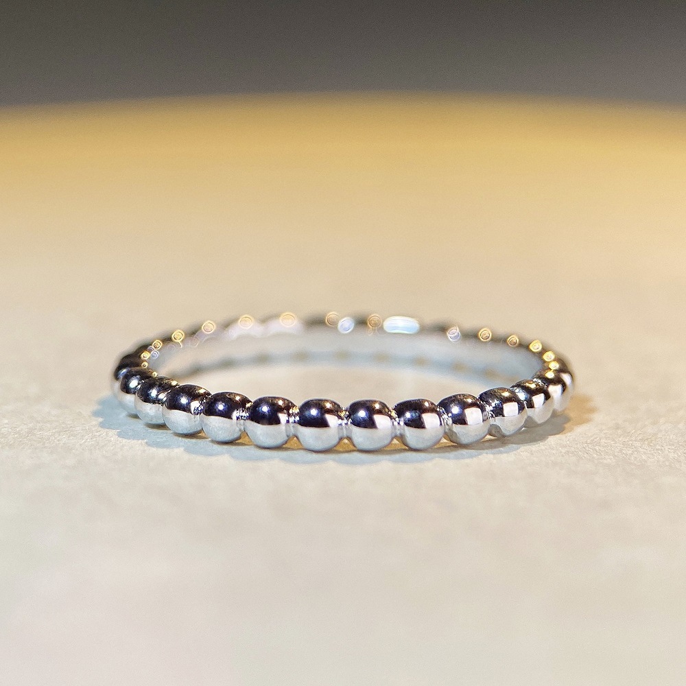 Simple Style Round Silver Plating Rings 1 Piece