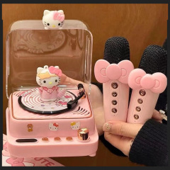 ハローキティ Bluetooth スピーカー マイク一体型アンビエントライト カラオケマイク オーディオ 女の子への誕生日プレゼント