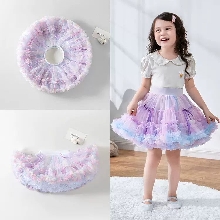 新女童tutu裙a类四季小公主半身裙洋气蛋糕裙儿童兔兔裙蓬蓬裙