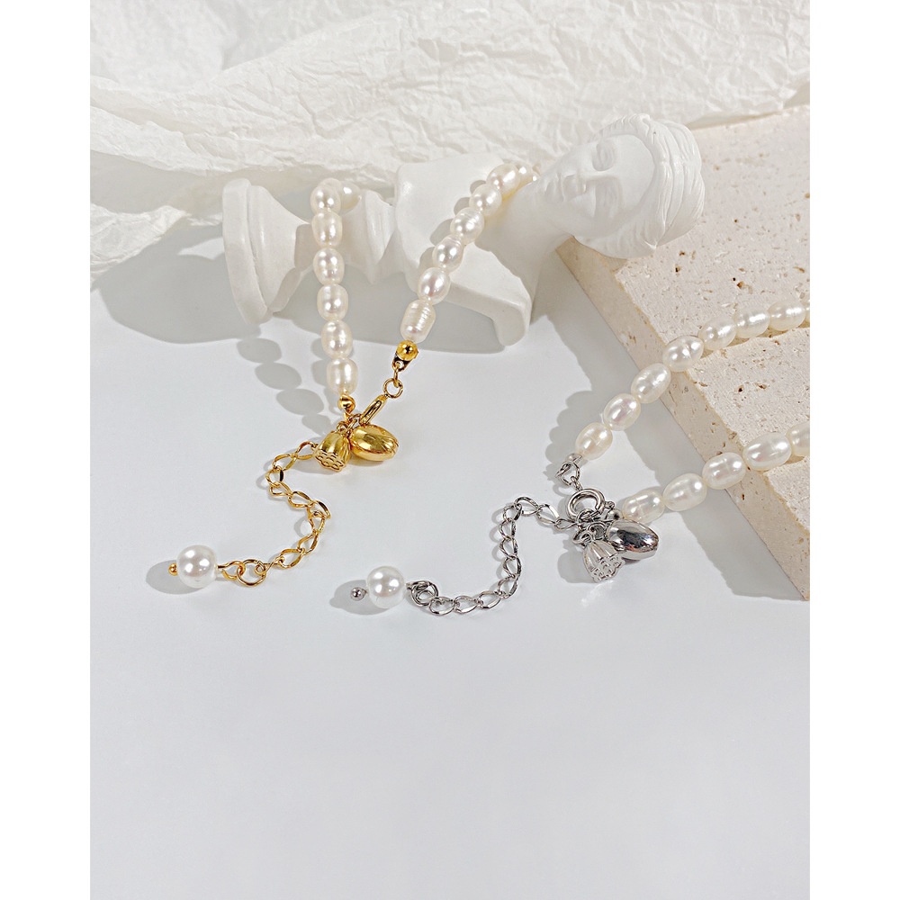 Fashion Solid Color Stainless Steel Bracelets Pearl Stainless Steel Bracelets