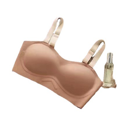 Tubo superior ropa interior Mujer anti-exposición cómodo push up chica sujetador sin anillo de acero pecho chaleco sin costuras sujetador 883
