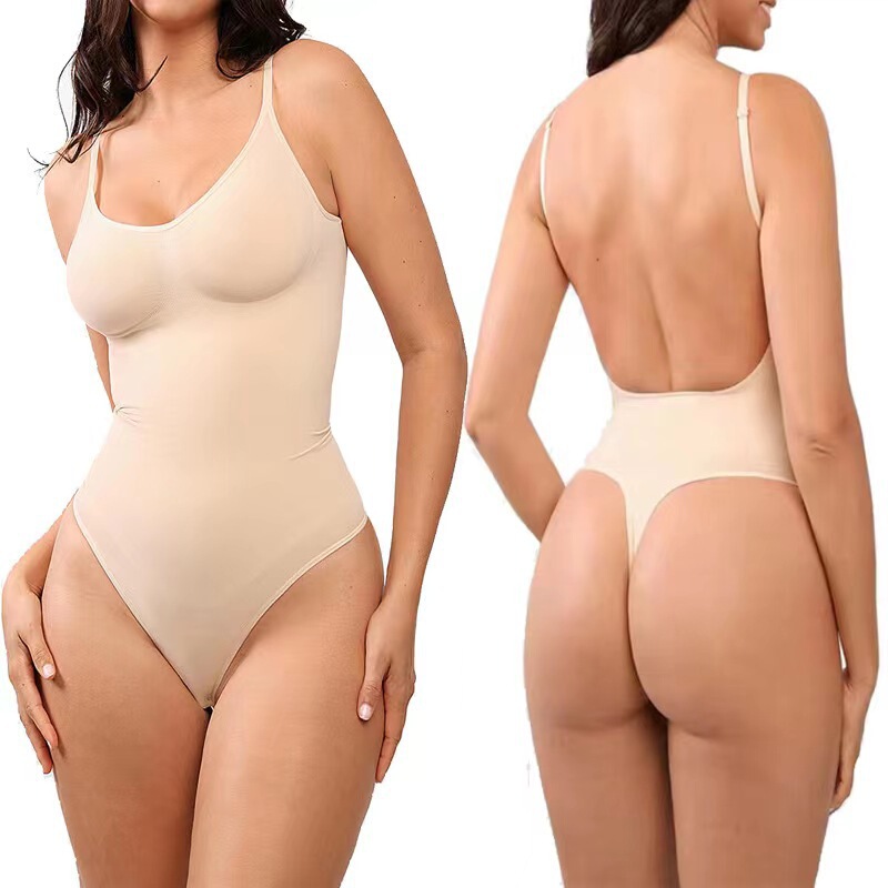Hot Selling European and American Large Size Thong Butt Lift Seamless Shapewear Women's Corset Suspender Body Backless Jumpsuit Hot Selling European and American Large Size Thong Butt Lift Seamless Shapewear Women's Corset Suspender Body Backless Jumpsuit