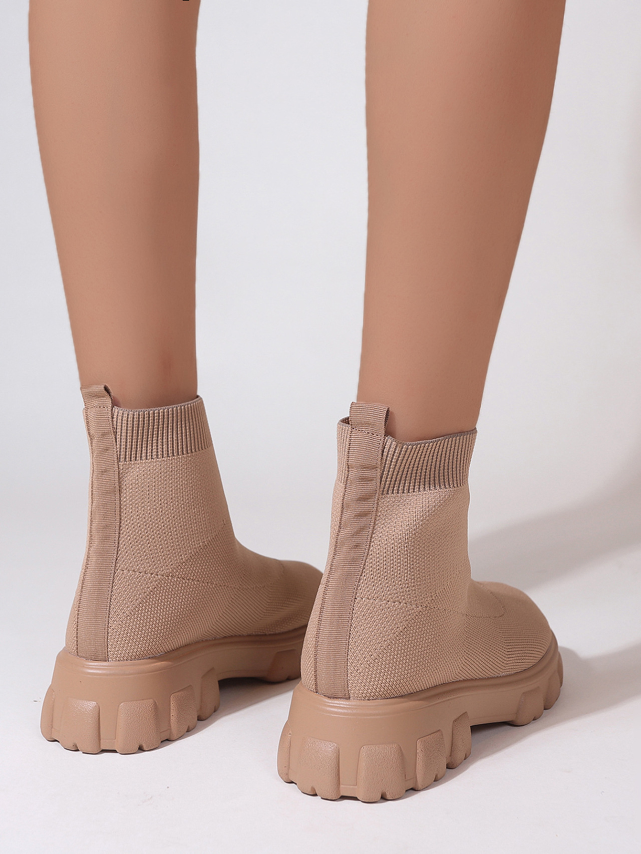 New high top casual short boots women's large size women's shoes autumn and winter_voghion.com