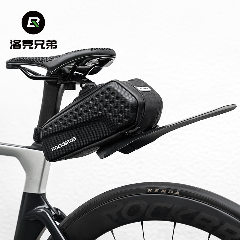 Rock brothers bicycle tail bag with Fender hard shell rear saddle tube bag road bike mountain bike riding accessories