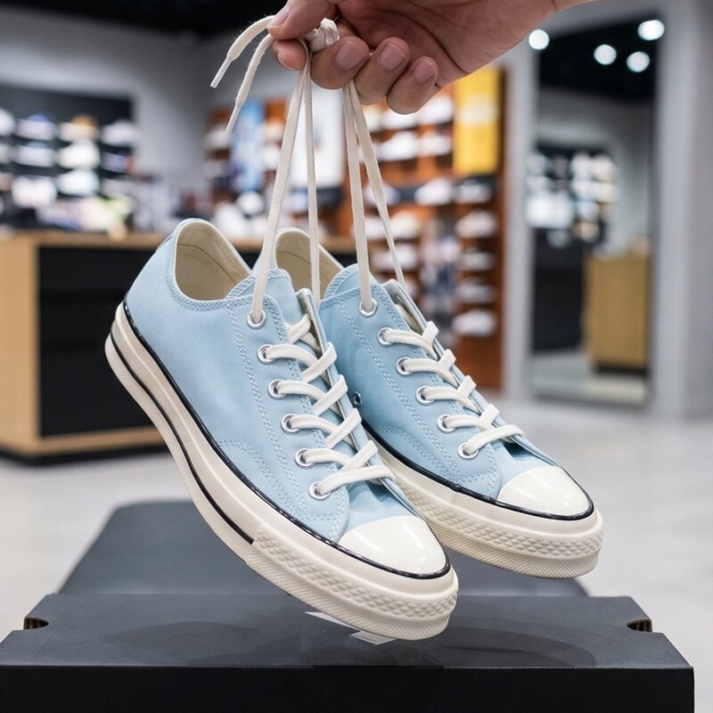 Summer 1970S Low-Top Sneakers Classic Versatile Casual Cream Cloud Blue Canvas Shoes Men's Peach Pink Skate Shoes Women's