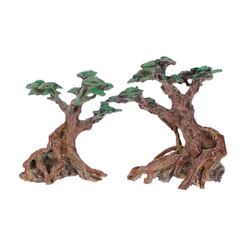 Acuario simulación Brasil árbol sumergido madera agua paja tanque pecera paisaje decoración resina sumergida madera árbol de musgo
