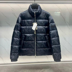 90%白鹅绒CD字母印花保暖防寒男士羽绒服men down feather jacket