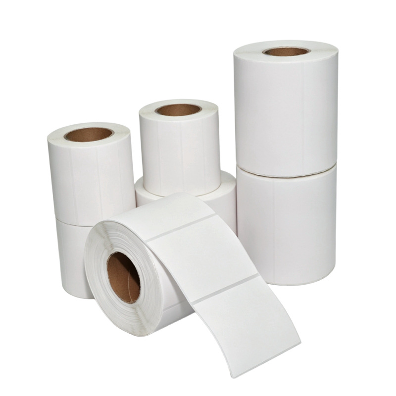 Papel de etiqueta térmica eyoubao de tres pruebas 100x100*150 etiqueta adhesiva en blanco código de barras Precio de supermercado papel de Escala electrónica