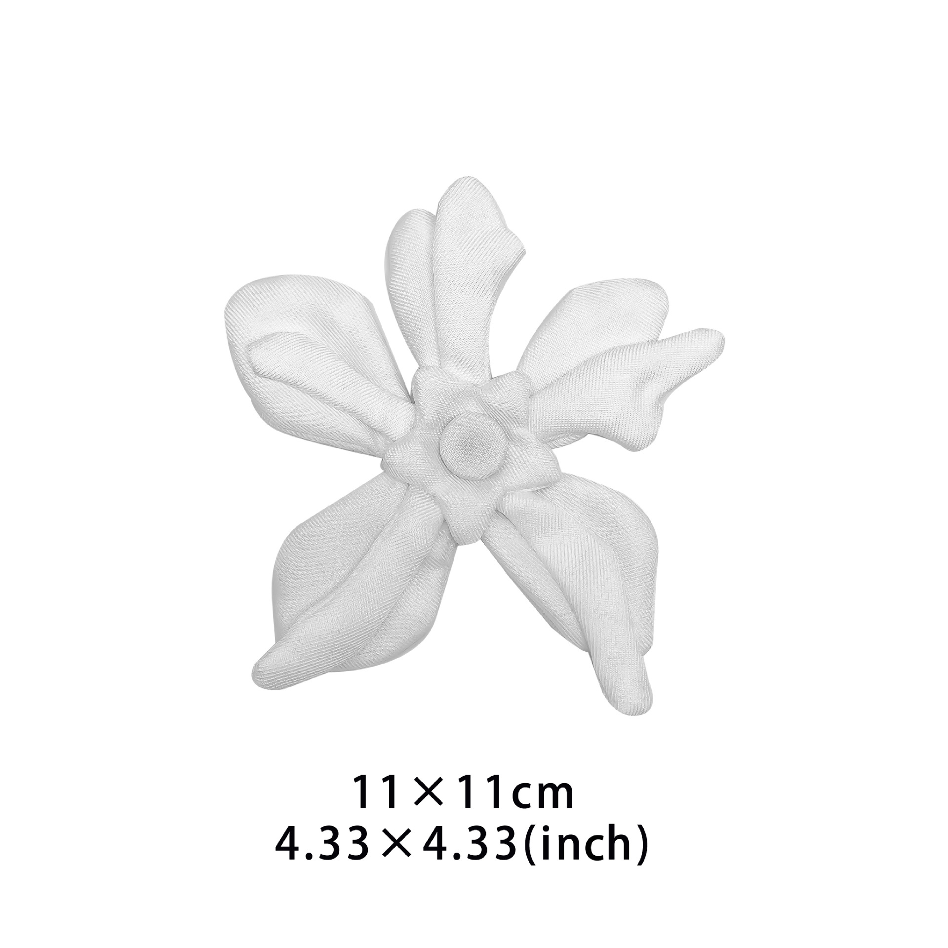 Inventario pequeño viento de cinco hojas flores de pecho blanco tela de flores zapatos de moda sombreros bolsos joyas para el cabello decoración de ropa image 5