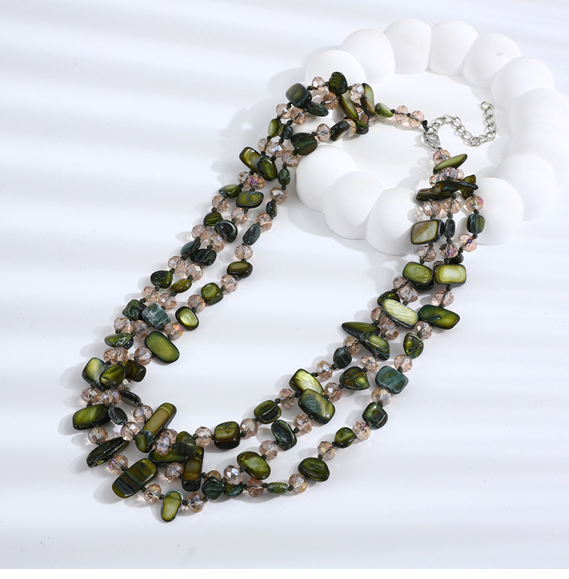105g Weight Necklace Classification Shell Chain Material Beaded Chain Chain Type 1 Piece Quantity Holiday, Travel Occasion Shell Material Geometric Pattern Women's Gender Vacation, Simple Style Style Vacation Simple Style Geometric Shell Beaded Chain Beaded Necklaces Wholesale 无