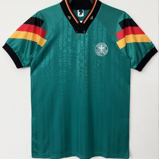 Camiseta de fútbol retro clásica versión nostálgica Brasil España México Alemania Serie transfronteriza Camiseta de una pieza