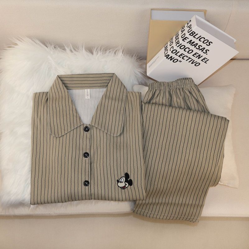 Comercio exterior transfronterizo taiwan chat en vivo primavera y otoño dulce dibujos animados nubes de algodón pantalones de manga larga pijamas en stock