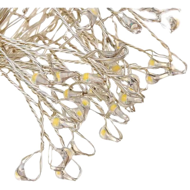 Alambre de cobre, petardo, cadena de luces, luz de cobre romántica, caja de regalo creativa, linterna de ciempiés, cinturón de luz decorativa navideña