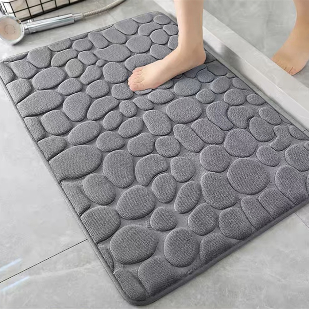 Fábrica transfronteriza simple ins adoquines alfombra de piso de baño alfombra de piso absorbente de baño alfombra de piso antideslizante de secado rápido alfombra de piso