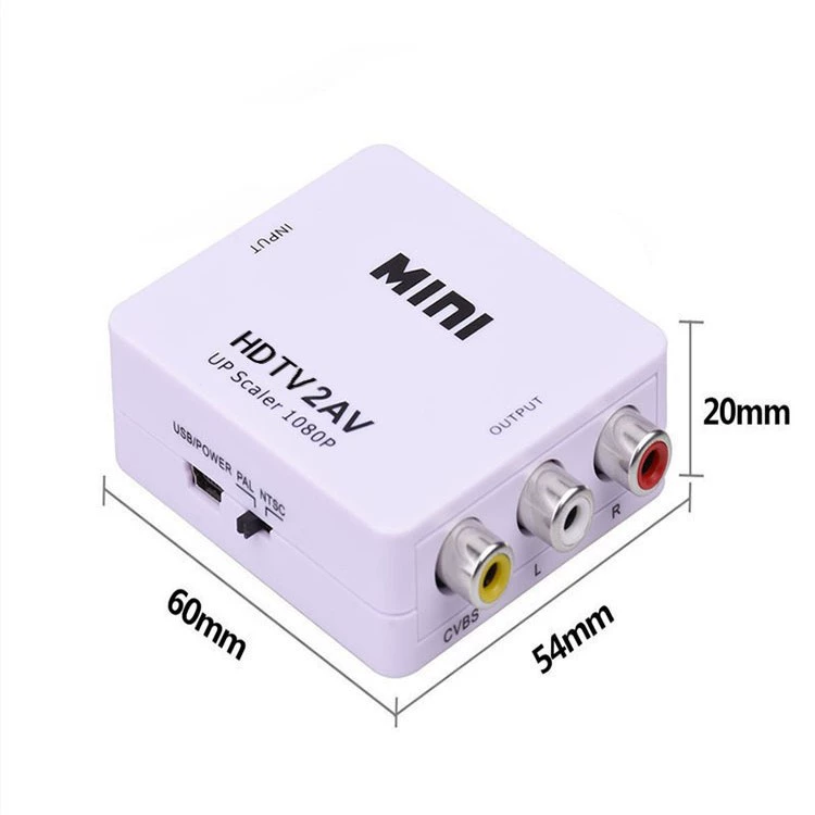 Конвертер HDMI в AV Mi Конвертер аудио и видео высокой четкости HDMI в AV 1080phdmi2av