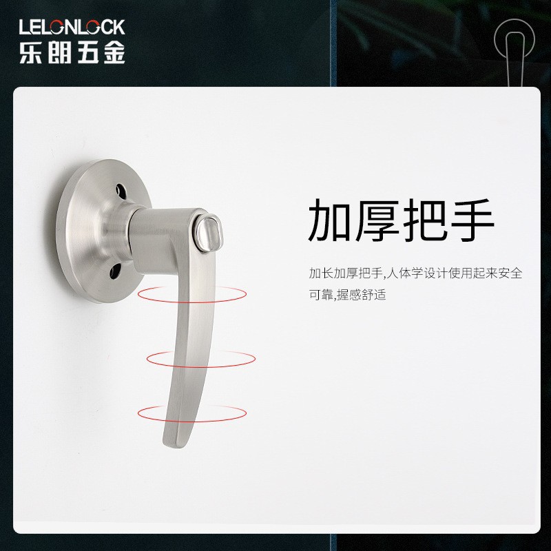 Personalizada de tres barras de acero inoxidable cerradura de mano cerradura esférica puerta de acceso puerta de baño cerradura de mano universal cerradura de privacidad dormitorio