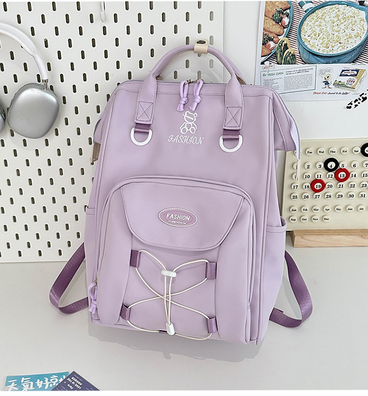 Kids Backpacks High Value Schoolbag Cream Cute Versatile Backpack Junior High School Student Schoolbag Female Dopamine Backpack_voghion.com