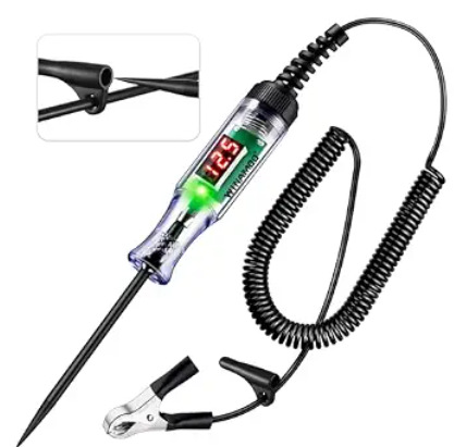 Lápiz de prueba de automóvil Luz de prueba LED Pantalla digital para automóvil 12v24v70 V Circuito de reparación de automóviles Detección de fusibles Lápiz de prueba