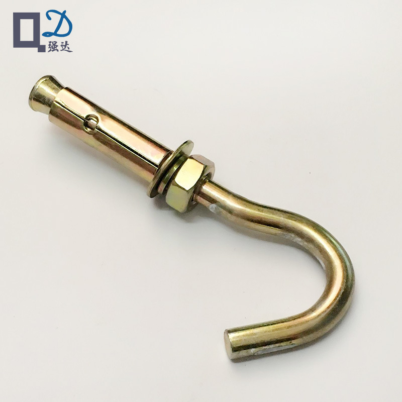 厂家直供带钩膨胀螺丝  拉爆钩M6M8M10M12 碳钢8.8级镀锌螺丝