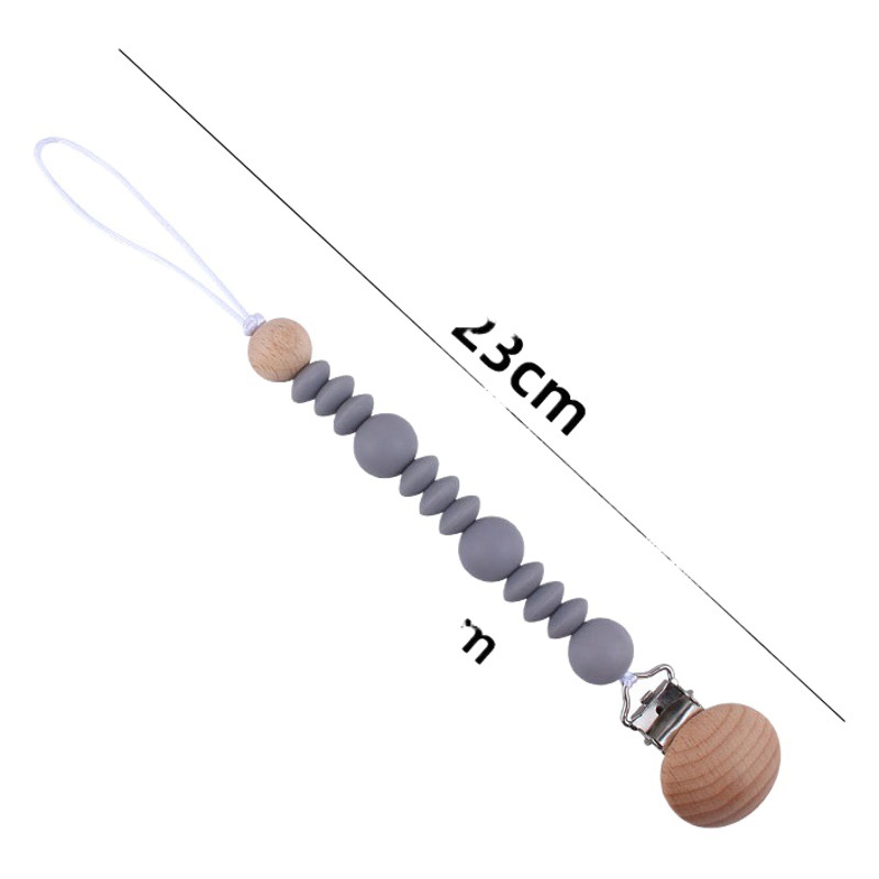 Bebé chupete de silicona pezón anti-gota cadena bebé juguete clip de chupete de haya suministros maternos e infantiles Amazon nuevo