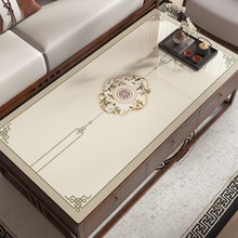 新中式环保透明软玻璃PVC印花电视柜桌布餐桌垫柜垫防尘茶几垫