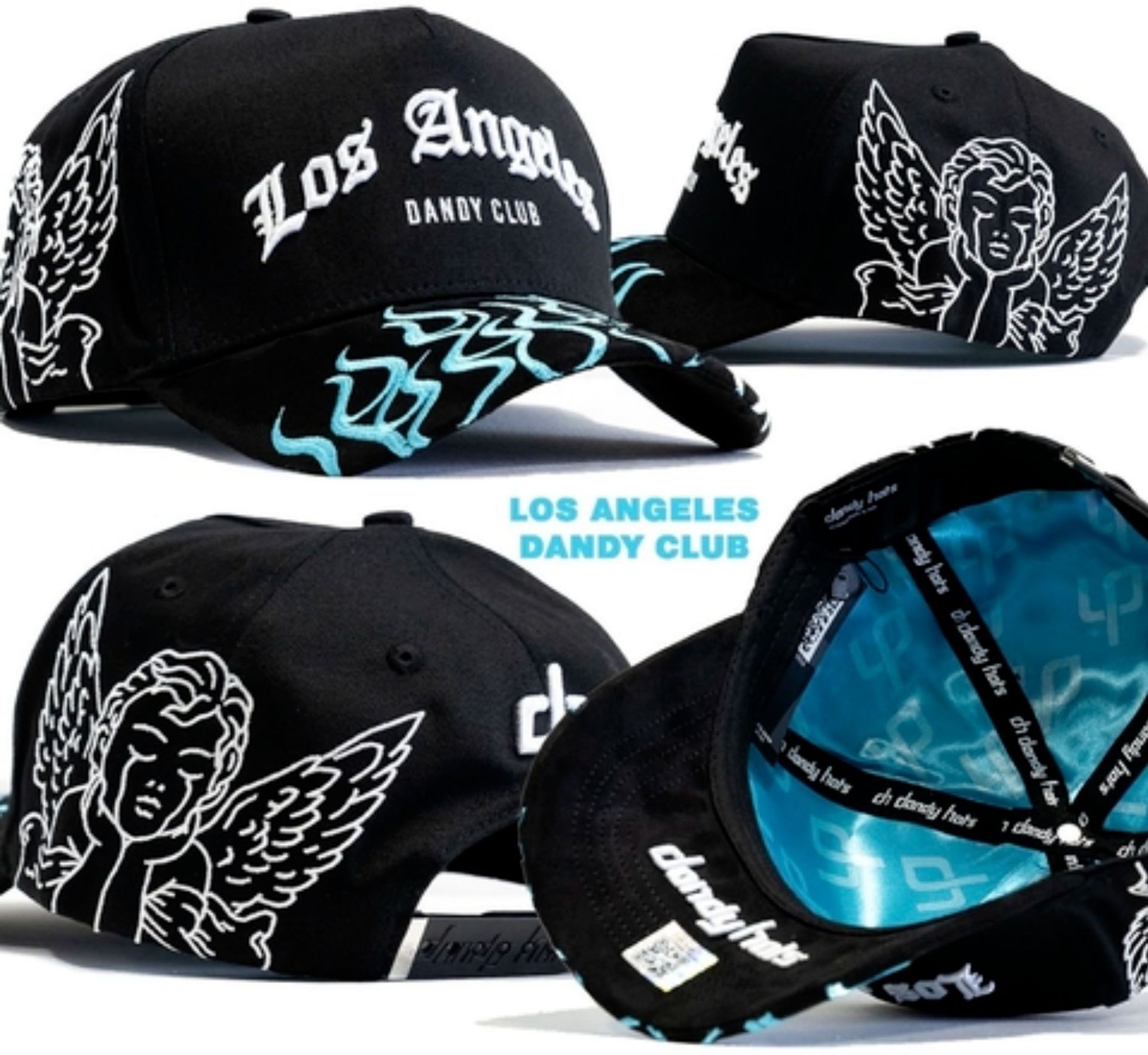 Aliexpress spot Dandy letras bordadas ajustables gorra de boca de pato borde curvo con taladro gorra de béisbol