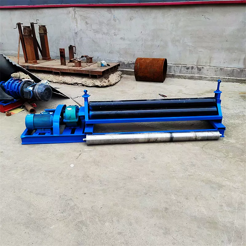 电动卷板机床 镀锌板铁板铝板白铁皮滚圆机卧式三辊半自动卷圆机