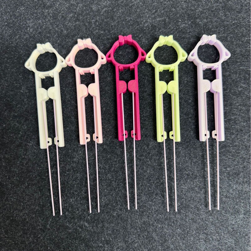 【Pink Alloy Steel Needle】Gugu Chicken Bead Pen, Smooth Bead Needle Pen, Large Capacity, No Bead Jamming, Advanced Press Mechanism 【Pink Alloy Steel Needle】Gugu Chicken Bead Pen, Smooth Bead Needle Pen, Large Capacity, No Bead Jamming, Advanced Press Mechanism