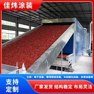 中药材网带式烘干设备香菇蘑菇木耳菌菇烘干房辣椒莲藕网带烘干机