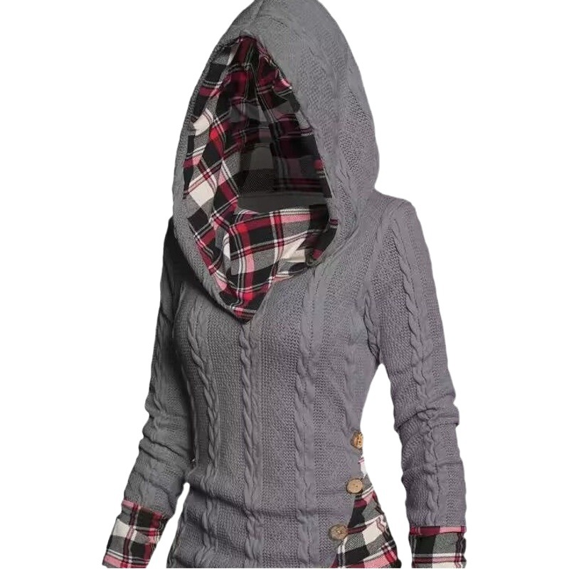 2023 Amazon Sudadera CON CAPUCHA DE LAS MUJERES pit suéter de manga larga Sudadera con capucha camisa casual sudadera