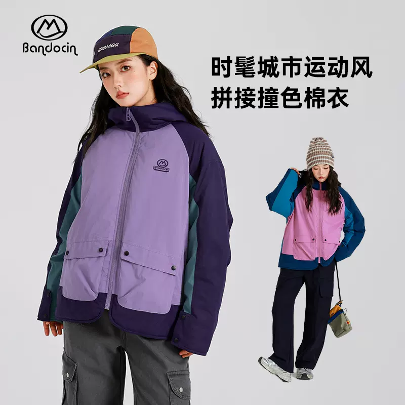 半度闲女童冬装轻棉衣洋气运动中大童25新款女孩冬季棉服加厚外套