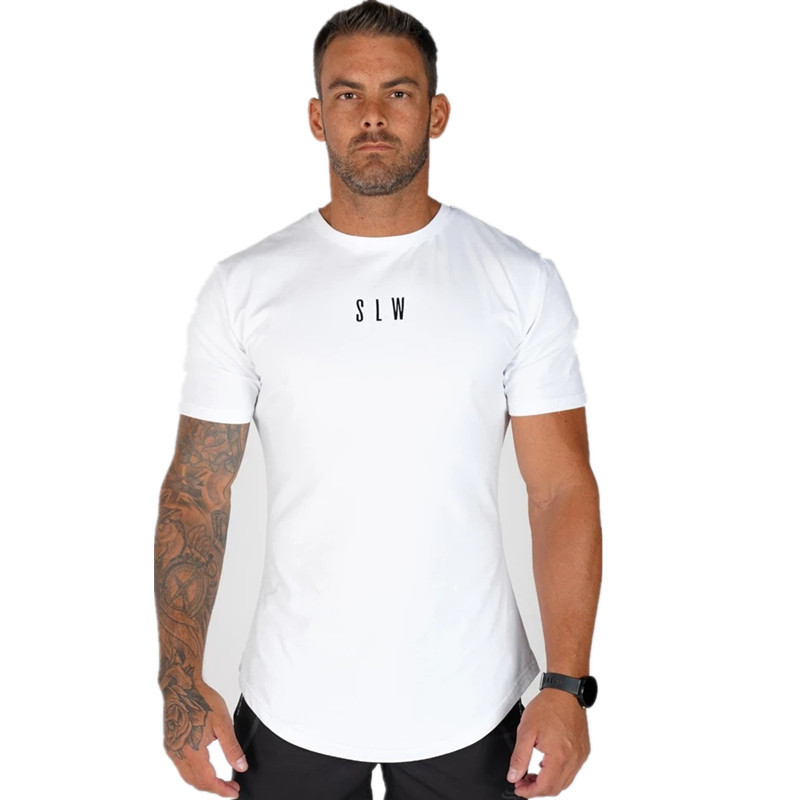 Summer travel sports elastic base T-shirt for leisure with a round…