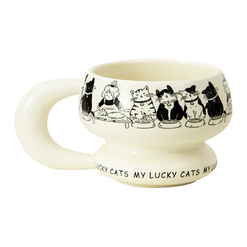 Ceramic creative coffee tea cup, factory direct supply, for beloved