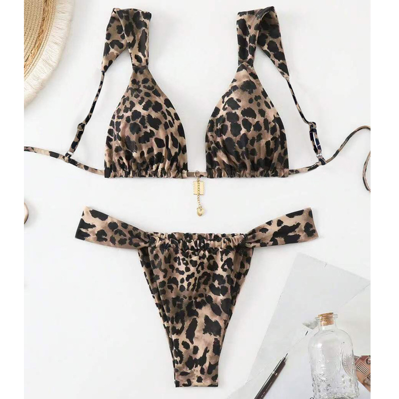 GraceChic 2025 New European And American Swimwear Sexy Cross-Border Bikini Printed Tie High-End Hot Girl Pure Desire Swimsuit For_voghion.com