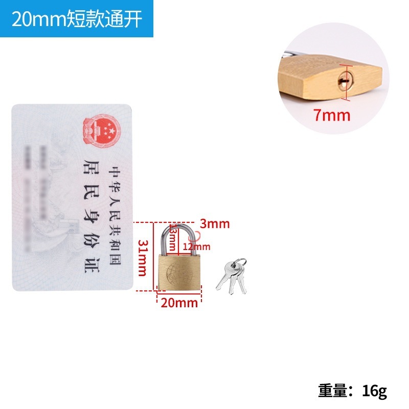地球铜挂锁 小锁头 铜锁 小锁头 箱锁 柜门锁20 25 30 40 50 60mm|undefined