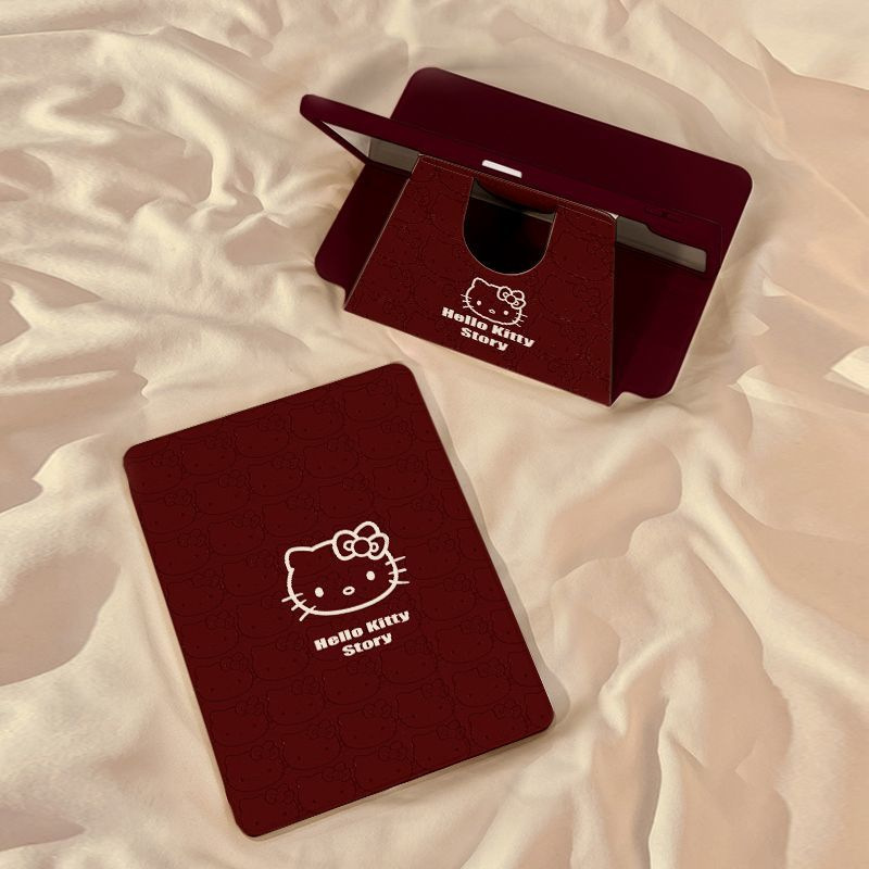 Hello Kitty Pattern Is Suitable for iPad Air6/7 Tablet Protective Case Ipadp10Th/2024Pro11 Hello Kitty Pattern Is Suitable for iPad Air6/7 Tablet Protective Case Ipadp10Th/2024Pro11