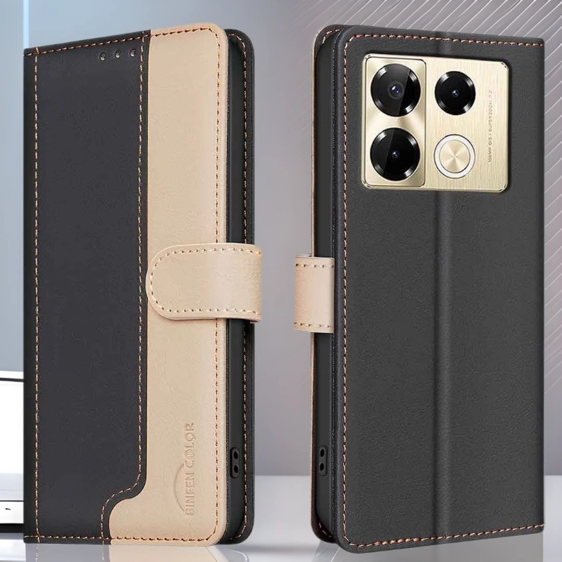 Tecno Hot50 携帯電話ケース TecnoCamon40 2 色スプライシングレザーケース Spark30 フリップ保護カバーに適しています。|undefined