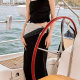 [Acetic Acid] Black Design Long Skirt for Women 2024 Summer New High Waist Slit Gilt Skirt