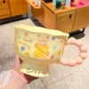 Розовый, медвежонок с рюкзаком
