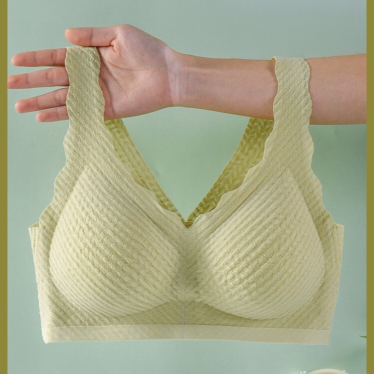 Wheat Ear Lace Vest One-Piece Seamless Underwear for Women Without Underwire Breathable Push-Up Sexy Sports Bra Wheat Ear Lace Vest One-Piece Seamless Underwear for Women Without Underwire Breathable Push-Up Sexy Sports Bra