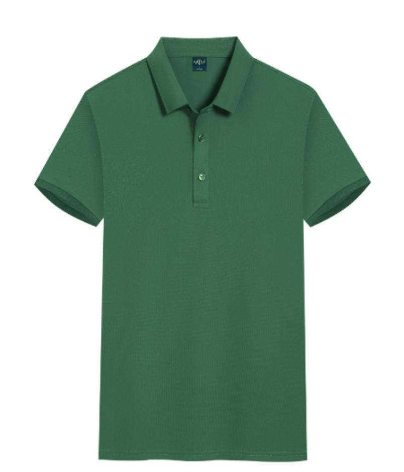 Camiseta de manga corta verano nuevo estilo elástico transpirable y agradable para la piel hombres negocios camisa POLO de manga corta estilo caliente de comercio exterior