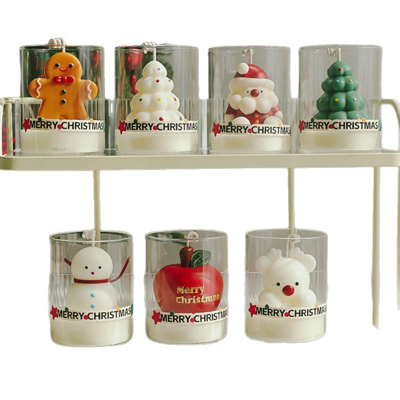 Conjunto de regalos de Navidad personalizado hecha a mano atmósfera transfronteriza decoración vela de Navidad bananas caja de acompañantes