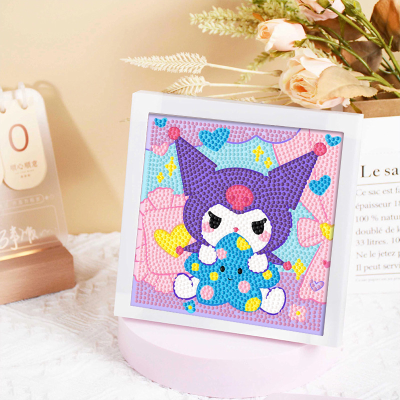 Diamante infantil DIY hecha a mano con material de marco paquete de dibujos animados Sanliou pegatinas de diamante regalo al por mayor pinturas de mampostería