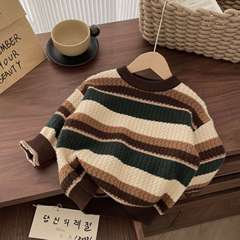 男の子用セーター 秋冬 2025年新作 子供ニットセーター 冬用厚手 幼児用インナー ベビー冬服 男の子用
