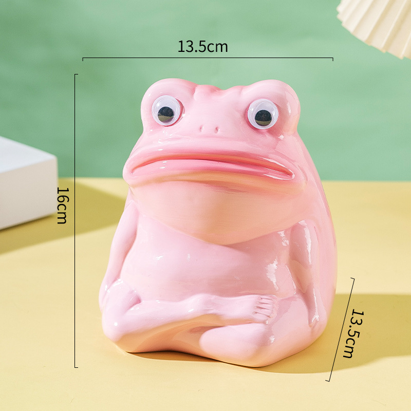부드러운 핑크색 개구리