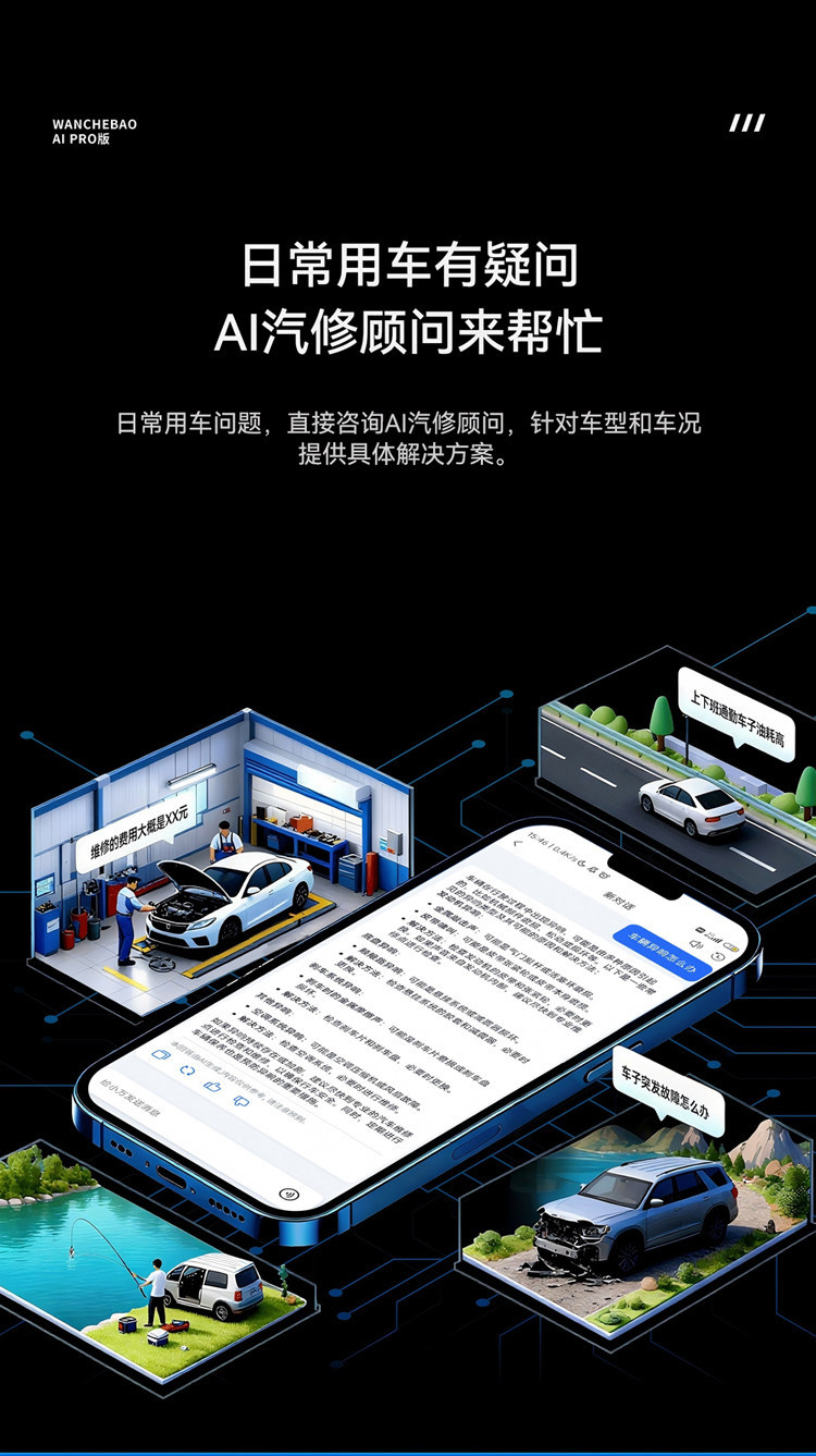 【Flagship Edition】Wanchebao Car Fault Detector for Engine, Transmission, ABS, Bluetooth OBD for the Entire Vehicle