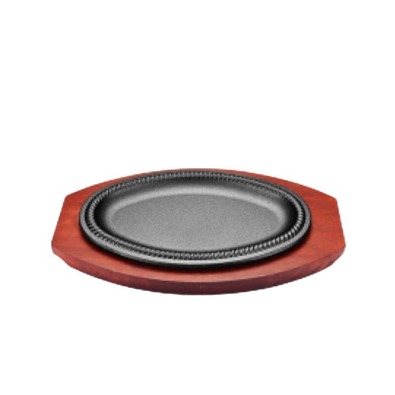 Popular High-Temperature Resistant Non-Coated Baking Pan, Thickened Double-Handle Iron Plate Barbecue Pan, Household Breakfast Egg-Shaped Frying Pan Wholesale Popular High-Temperature Resistant Non-Coated Baking Pan, Thickened Double-Handle Iron Plate Barbecue Pan, Household Breakfast Egg-Shaped Frying Pan Wholesale