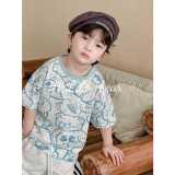 Летняя футболка с коротким рукавом, детская одежда, оптовые продажи